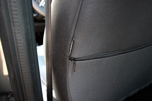 Доступ к карманам в передних сиденьях в чехлах EMC-Elegant