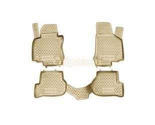 Коврики в салон Toyota Land Cruiser 200 2012-2015г., беж. (Element, полиуретан)
