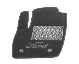 Ворсовые коврики Ford Transit 2000-2012г. 1 ряд (STANDART)