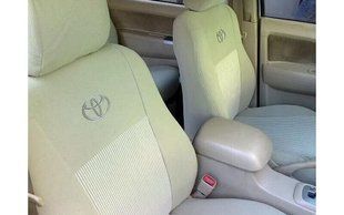 Авточехлы Toyota Fortuner '2005-15г., 7 мест (Автоткань, EMC-Elegant Classic)