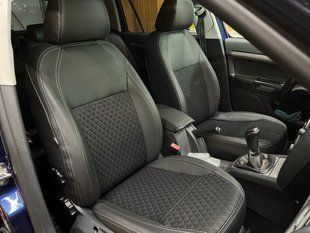 Авточехлы из экокожи Skoda Octavia A5 '2004-13г., "Tuning Cobra"