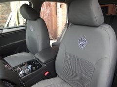 Авточехлы VW Touareg '2010-18г. (Автоткань, EMC-Elegant Classic)
