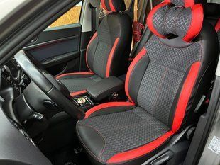 Авточехлы из экокожи Volkswagen Tiguan с 2016г., "Tuning Cobra"