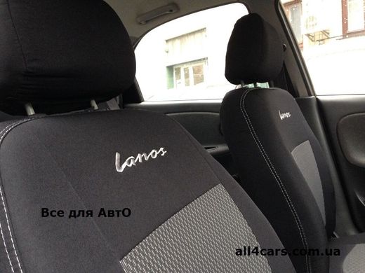 Авточехлы Daewoo Lanos, с задними подголовниками (Автоткань, EMC-Elegant Classic)