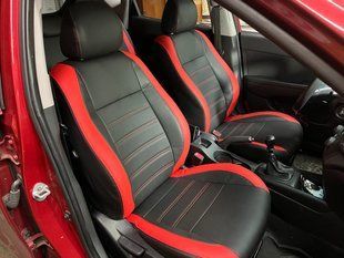 Авточехлы из экокожи Hyundai I-30 '2007&ndash;11г. (цветные вставки), "Tuning Cobra"