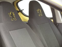 Авточехлы Peugeot 107 раздельная задняя спинка (Автоткань, EMC-Elegant Classic)