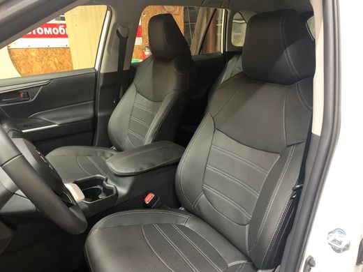 Авточехлы из экокожи Toyota RAV-4 c 2019г., "Tuning Cobra"
