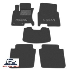 Ворсовые коврики Nissan Qashqai +2 (3 ряда) 2008-2014г. (STANDART)