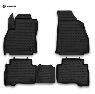 Коврики в салон Citroen Nemo 2008-2015г., 4 шт (Element, полиуретан)