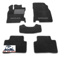 Ворсові килимки Nissan Qashqai (5 місць) з 2014р. (STANDART)