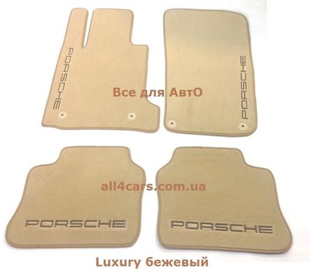 Ворсові килимки Porsche Panamera с 2009г. 4 дв. (без перемычки) (STANDART)