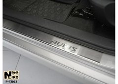 Накладки на пороги Toyota Auris 5D c 2007г, 4 шт.