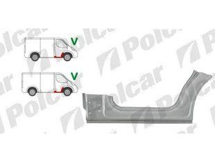 Порог правый с 1/3 частью подкрылка и стойки Renault Renault Trafic с 2001г