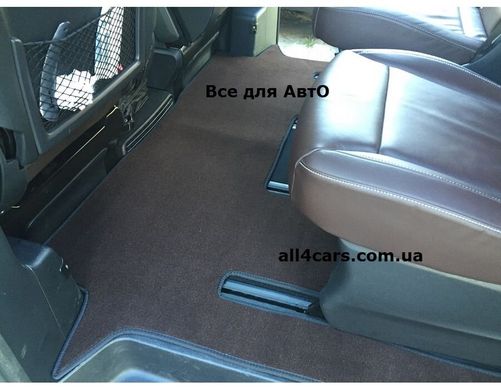 Ворсові килимки Mercedes V-Class (W447) (7 мест) с 2014г. коричневые (STANDART)