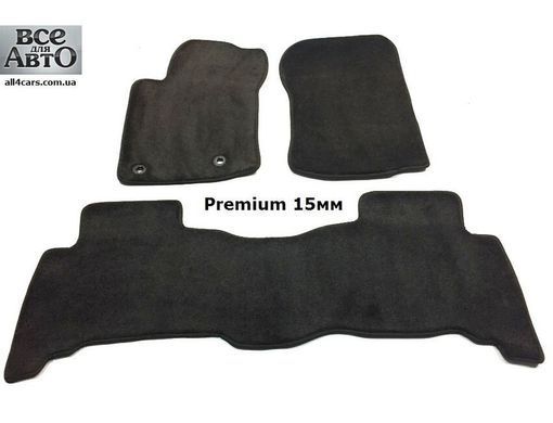 Ворсові килимки Toyota Land Cruiser Prado 150 150 з 2009р., суцільний 2 ряд (STANDART)
