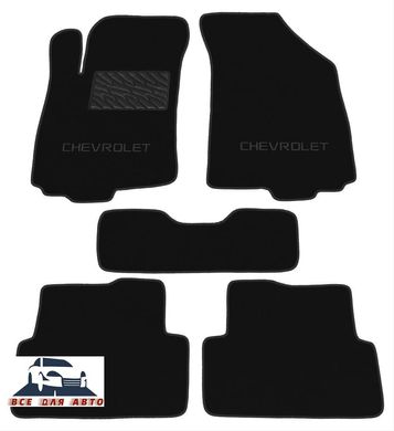 Ворсові килимки Chevrolet Aveo (T300) з 2011р. (STANDART)