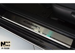 Накладки на пороги Toyota Camry V50 c 2012г, 4 шт.