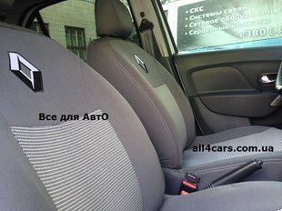 Авточехлы Renault Logan MCV c 2013г., 5 мест, раздельная задняя спинка (Автоткань, АВ ТЕКС)