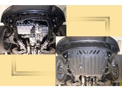 Защита картера двигателя Полигон-Авто KIA Sportage II 2,0л;2,0D с 2005г.(кат. St)