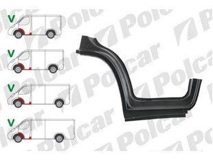 Порог правый Peugeot Boxer 2006-2014г. под переднюю дверь, с 1/3 подкрылка