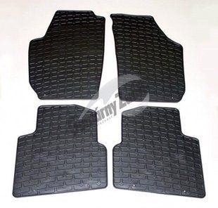 Коврики в салон Skoda Roomster с 2006г. (Gumarny Zubri, резина)