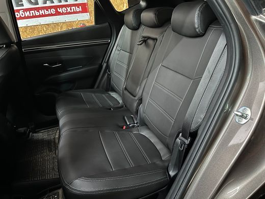 Авточехлы из экокожи Hyundai Tucson (NX4) с 2020г., "Tuning Cobra"