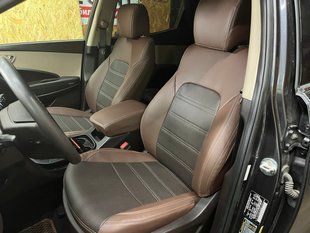 Авточохли з экошкіри Hyundai Santa Fe (DM) '2012&ndash;18р., "Tuning Cobra"