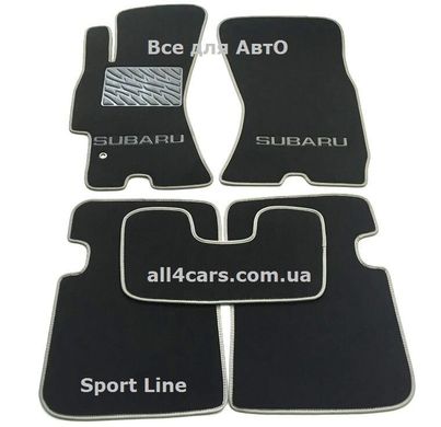 Ворсові килимки Subaru Legacy 2003-2009гг. (STANDART)