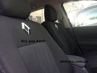 Авточехлы Renault Megane 2 '2002-2009г. (Автоткань, EMC-Elegant Classic) (цельная задняя спинка)