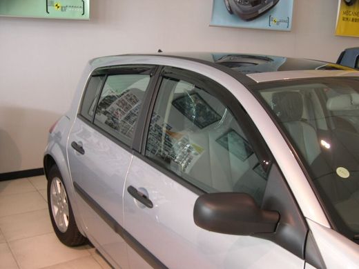 Дефлектори вікон HIC Renault Megane 2 2003-2008 хетчбек, 4шт.