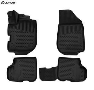 Коврики в салон 3D Renault Sandero с 2014г. (Element, полиуретан)