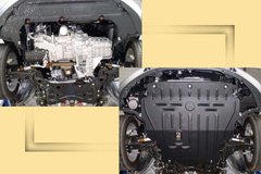 Защита картера двигателя Полигон-Авто FORD Focus 1,6л;2,0л;1,6D;2,0TDCi. 2005-2011г. (кат. E)