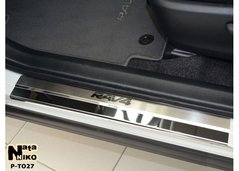 Накладки на пороги Toyota RAV-4 IV с 2012г, 4 шт.