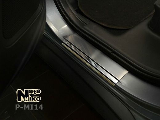 Накладки на пороги MITSUBISHI Outlander III-IV c 2013г., 4 шт.
