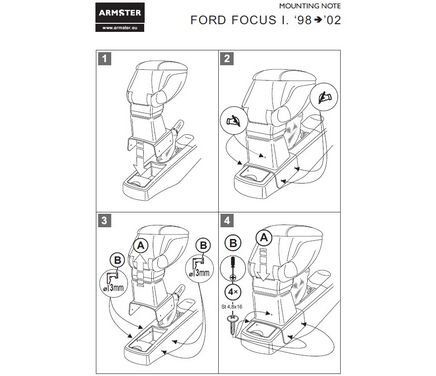 Підлокітник Armster S Ford Focus с 2015р.
