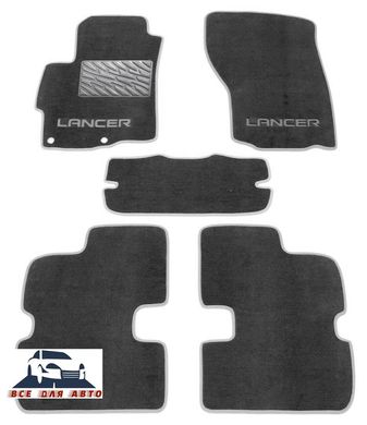 Ворсові килимки Mitsubishi Lancer X с 2007р. (STANDART)