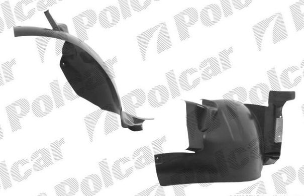 Підкрилки Polcar Peugeot 406 1995-2004г., 2шт. перед. задня частина