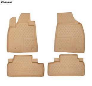 Коврики в салон Lexus RX350 2012-2015г. бежевые (Element, полиуретан)