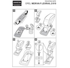 Подлокотник ArmSter 2 Opel Meriva с 2010г. flexrail