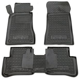 Коврики в салон Mercedes C-Class (W203) '2000-07г. (Avto-Gumm, полиуретан)