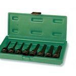 Набор торцевых головок ударных TORX JONNESWAY 1/2"DR, T30-T80, 8 шт.