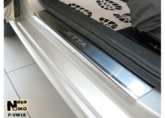 Накладки на пороги VW Jetta VI с 2011г, 4 шт.