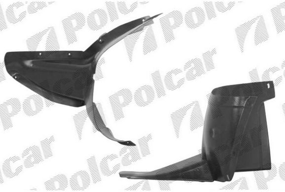 Підкрилки Polcar Skoda Octavia A5 2004-2008г., 2шт. перед. передня частина
