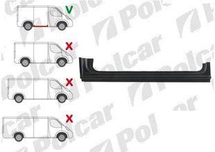 Порог правый Mercedes Sprinter 209-524 (W406) с 2006г.под раздвиж. дверь