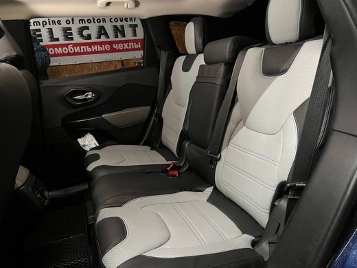 Авточохли з екошкіри Jeep Cherokee (KL) з 2013р., "Tuning Cobra"