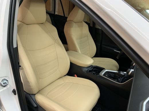Авточехлы из экокожи Toyota RAV-4 c 2019г., "Cobra Tuning"