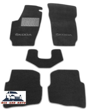 Ворсові килимки Skoda Fabia 1999–2007р. (STANDART)